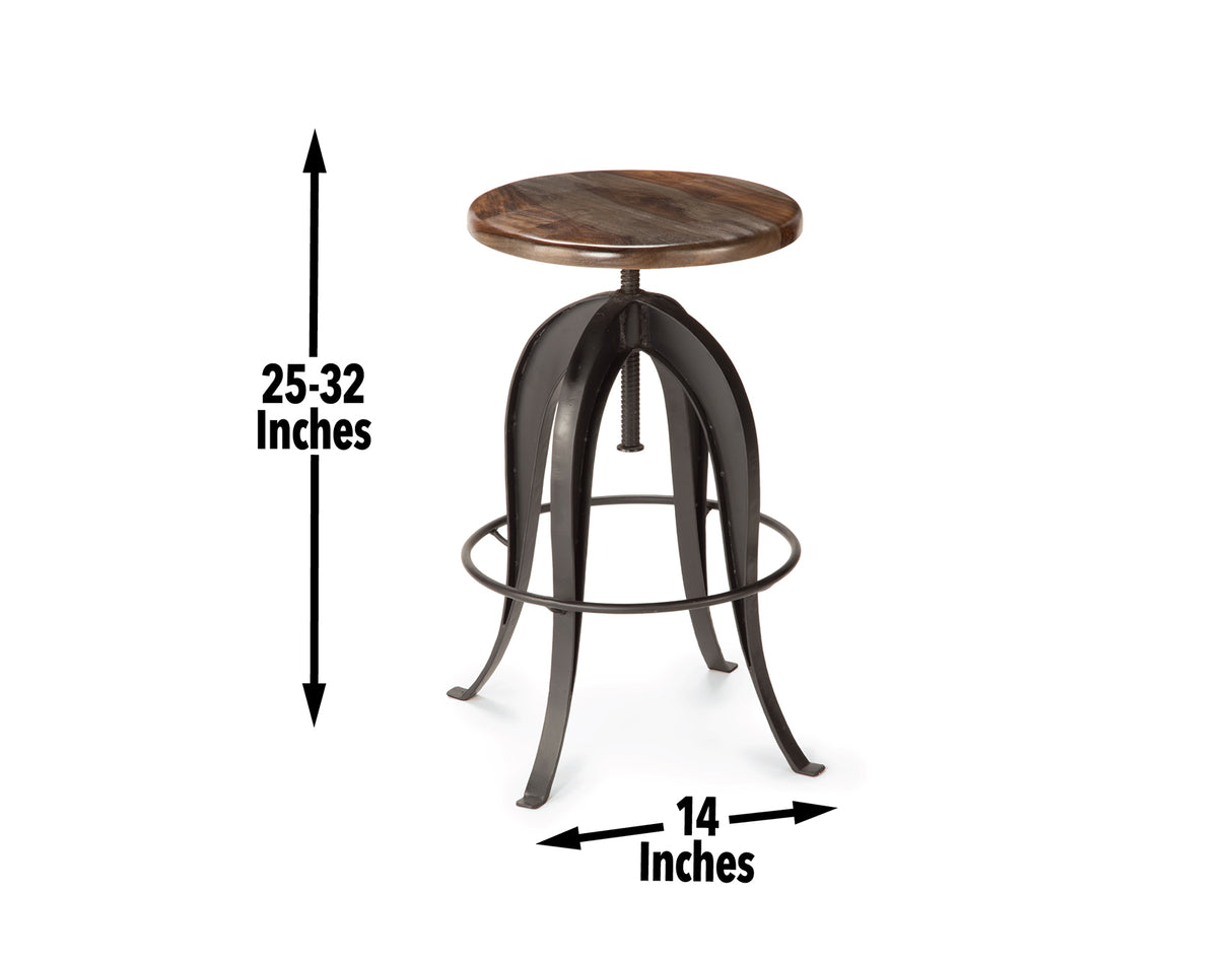 Sparrow 24-36″ Adjustable Stool from Steve Silver - Luna Furniture