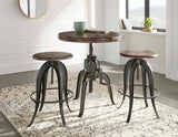 Sparrow Brown/Black Adjustable Height Dining Set from Steve Silver - Luna Furniture