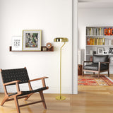 Spectra Floor Lamp - Gold outer and White inner from Ashcroft Furniture - Luna Furniture