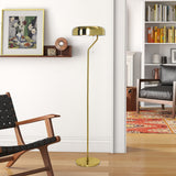 Spectra Floor Lamp - Gold outer and White inner from Ashcroft Furniture - Luna Furniture