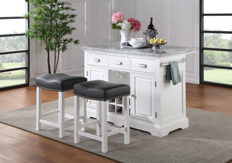 Zermatt 24″ Backless Counter Stool, Set of 2 from Steve Silver - Luna Furniture