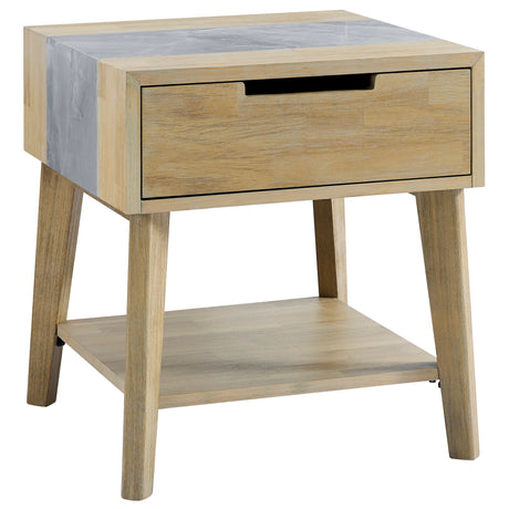 Calgary Sintered Stone Inlay End Table from Steve Silver - Luna Furniture