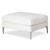 Studio Brushed Nickel Aeria Ottoman from Michael Amini - Luna Furniture