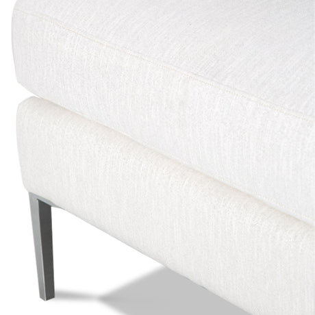 Studio Brushed Nickel Aeria Ottoman from Michael Amini - Luna Furniture