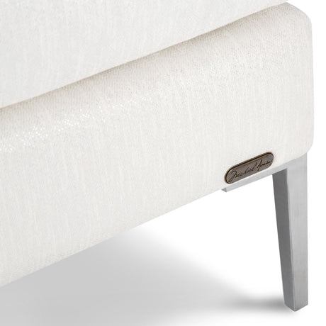Studio Brushed Nickel Aeria Ottoman from Michael Amini - Luna Furniture