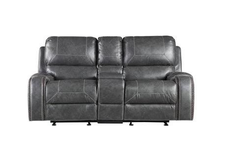 Keily Gray Manual Glider Reclining Loveseat from Steve Silver - Luna Furniture
