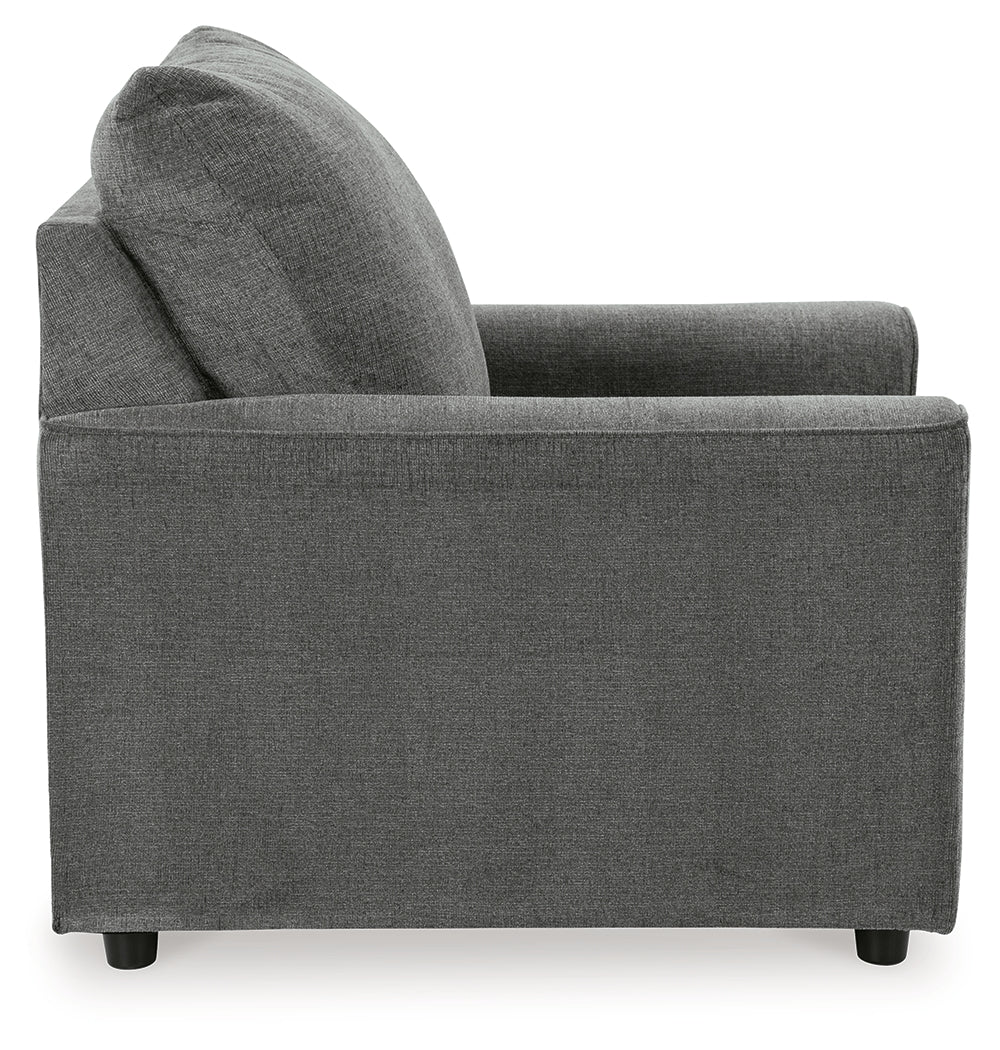 Stairatt Sofa, Loveseat, Chair and Ottoman in Gravel from Ashley Furniture - Luna Furniture