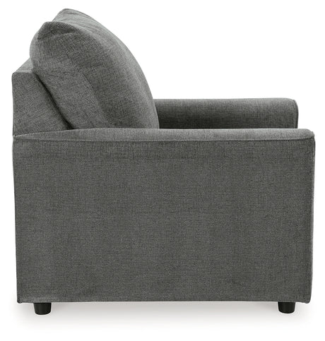 Stairatt Sofa, Loveseat, Chair and Ottoman in Gravel from Ashley - Luna Furniture