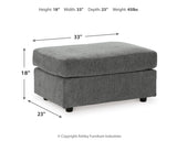 Stairatt Sofa, Loveseat, Chair and Ottoman in Gravel from Ashley Furniture - Luna Furniture