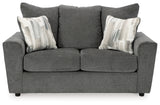 Stairatt Sofa, Loveseat, Chair and Ottoman in Gravel from Ashley Furniture - Luna Furniture