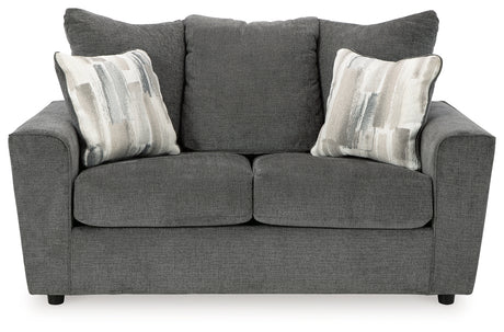 Stairatt Sofa, Loveseat, Chair and Ottoman in Gravel from Ashley - Luna Furniture