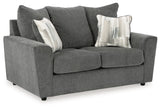 Stairatt Sofa, Loveseat, Chair and Ottoman in Gravel from Ashley Furniture - Luna Furniture