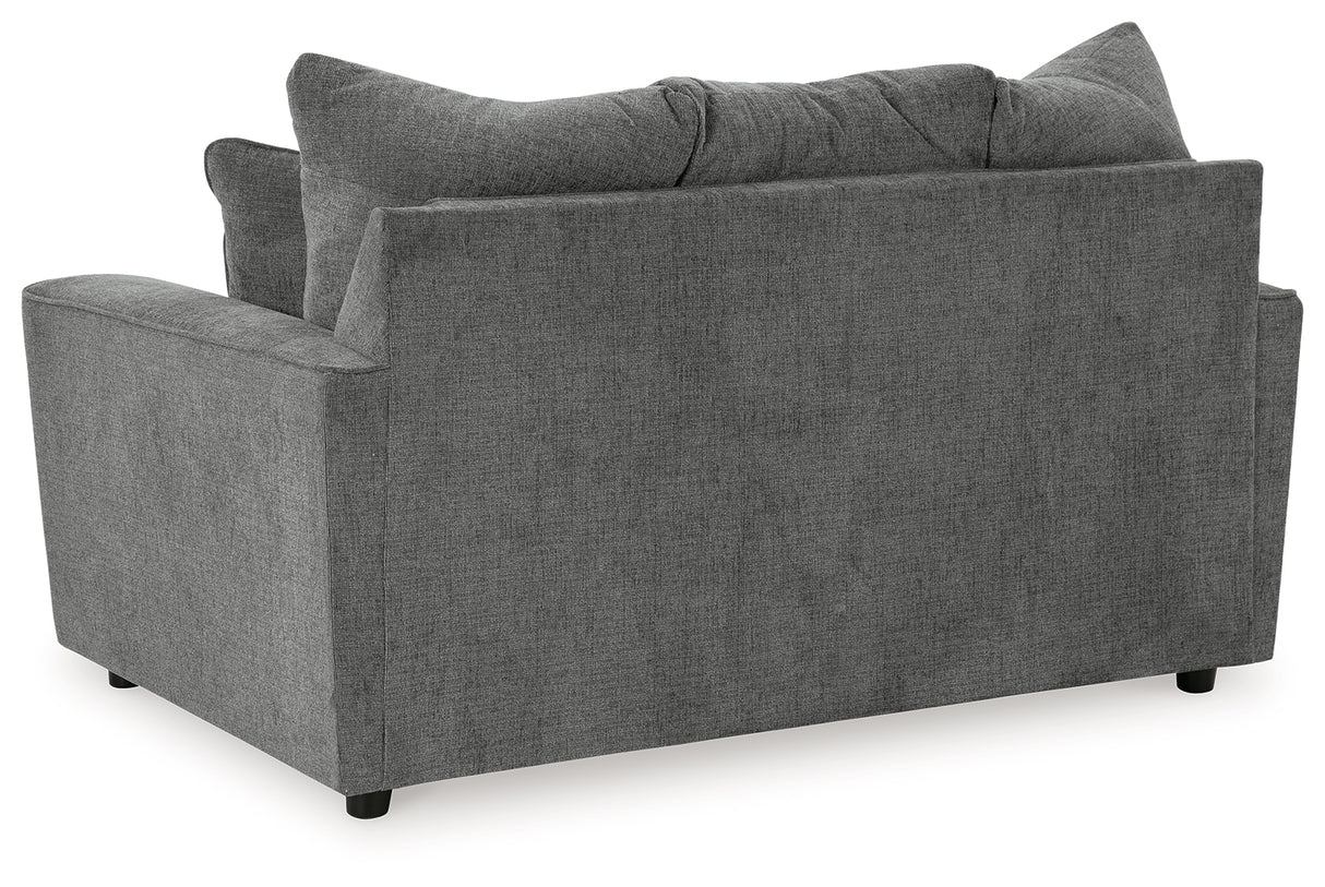 Stairatt Sofa, Loveseat, Chair and Ottoman in Gravel from Ashley Furniture - Luna Furniture