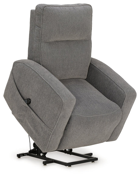 Starganza Gray Power Lift Recliner from Ashley - Luna Furniture
