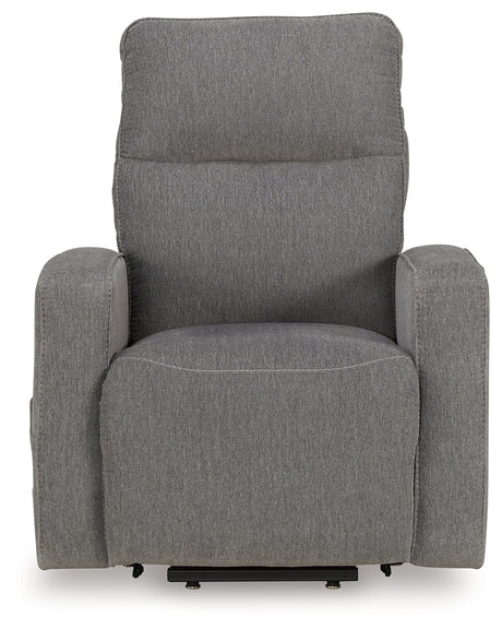 Starganza Gray Power Lift Recliner from Ashley - Luna Furniture