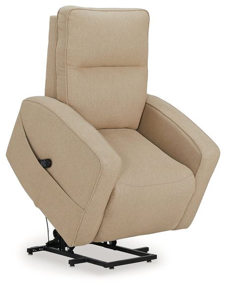 Starganza Taupe Power Lift Recliner from Ashley - Luna Furniture