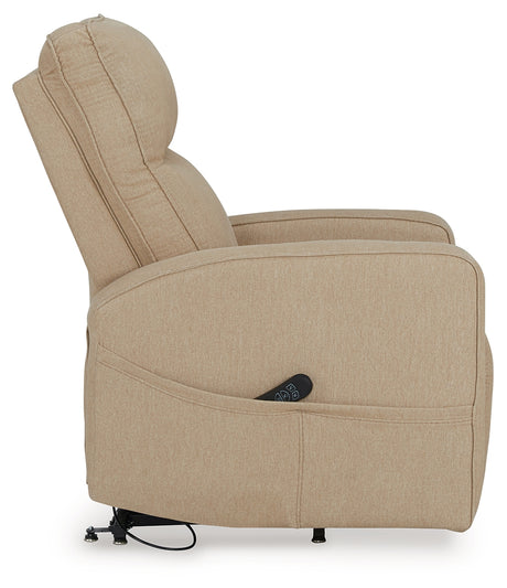 Starganza Taupe Power Lift Recliner from Ashley - Luna Furniture
