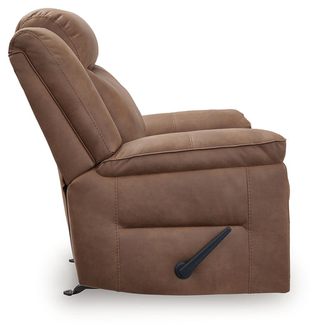 Status Check Caramel Recliner from Ashley - Luna Furniture