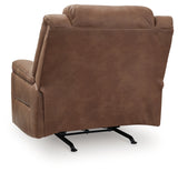 Status Check Caramel Recliner from Ashley - Luna Furniture