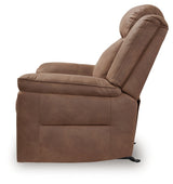 Status Check Caramel Recliner from Ashley - Luna Furniture