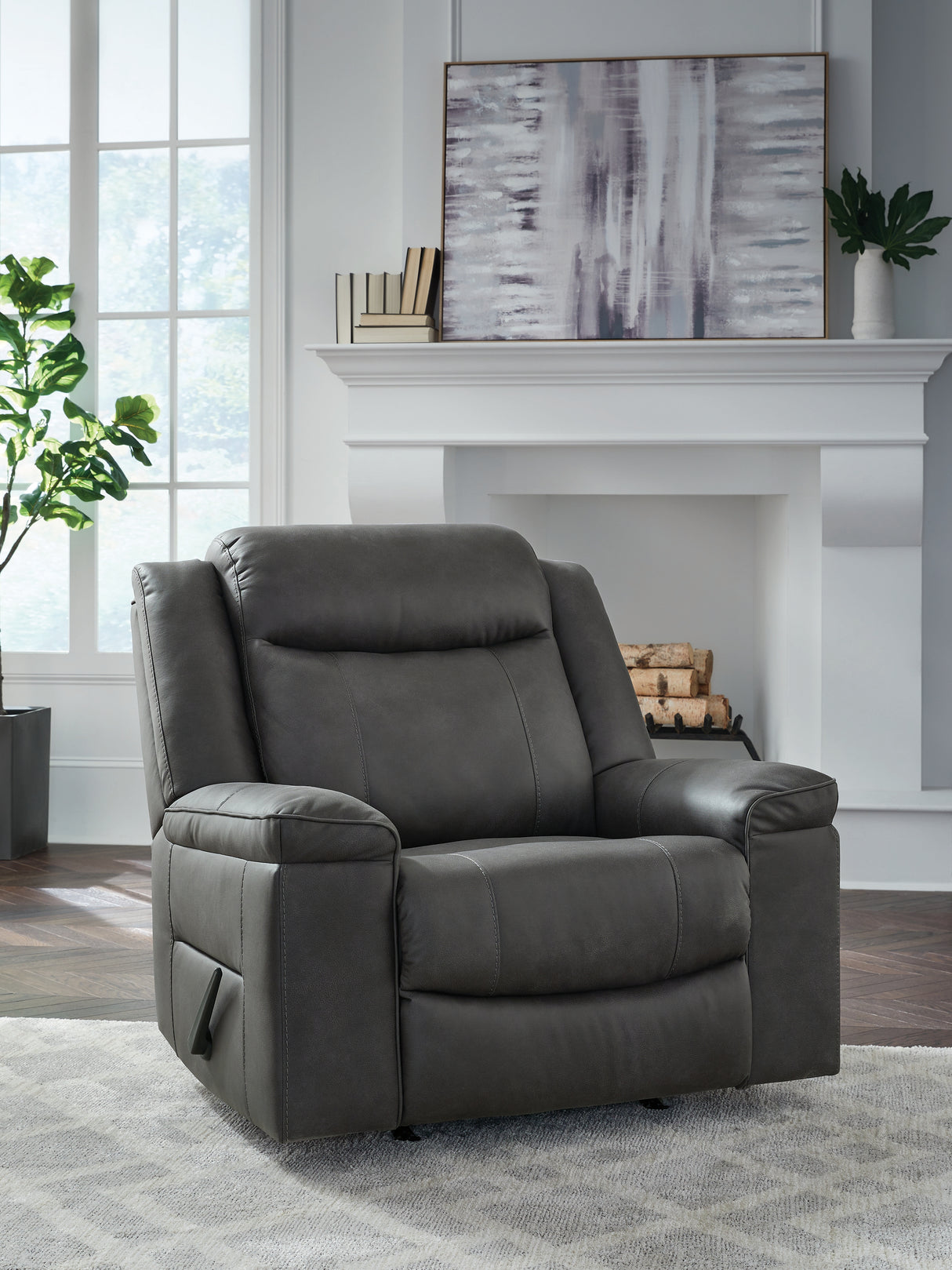 Status Check Shadow Recliner from Ashley - Luna Furniture
