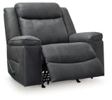 Status Check Shadow Recliner from Ashley - Luna Furniture