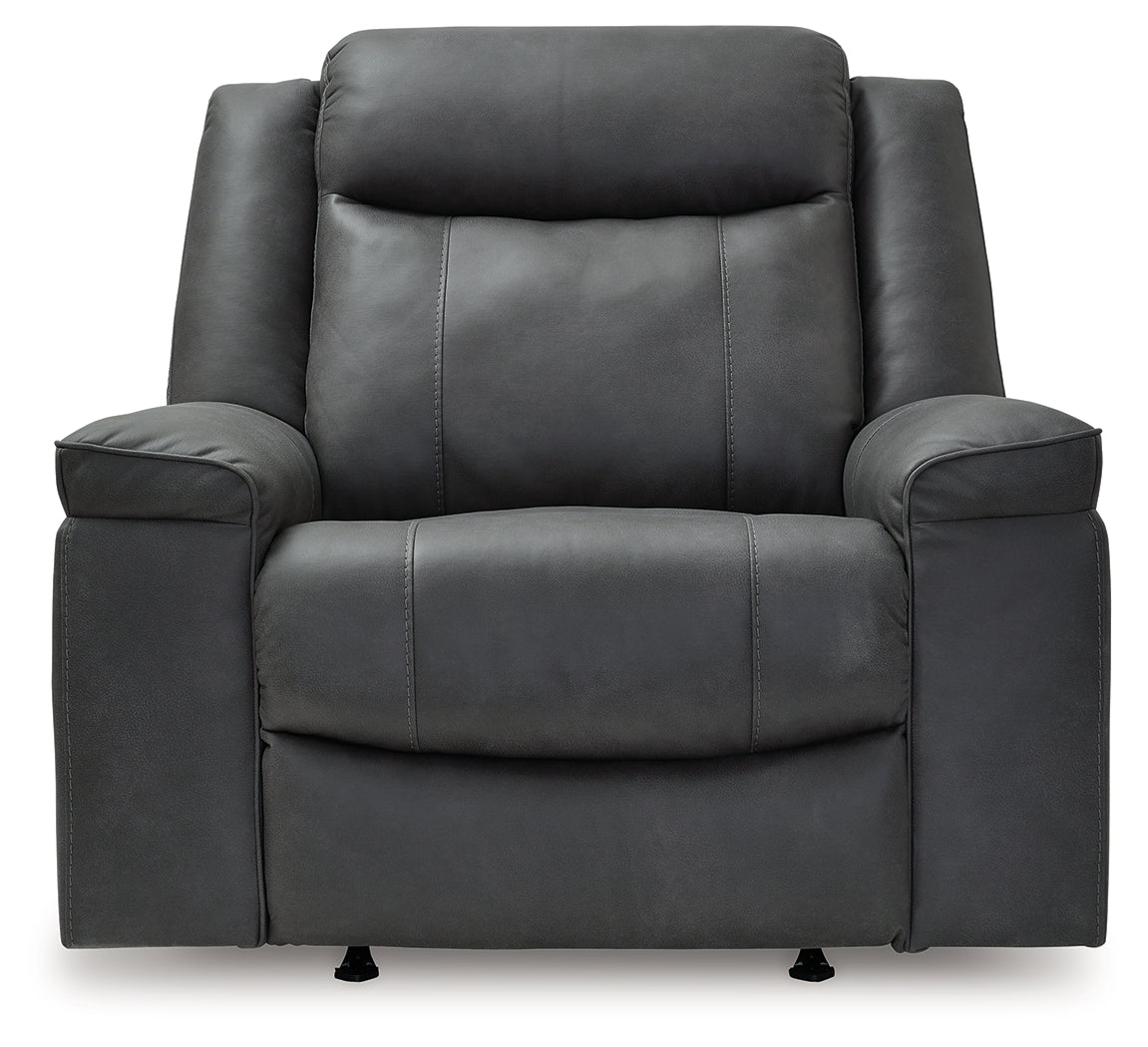 Status Check Shadow Recliner from Ashley - Luna Furniture