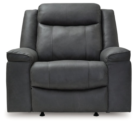 Status Check Shadow Recliner from Ashley - Luna Furniture