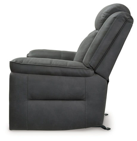 Status Check Shadow Recliner from Ashley - Luna Furniture