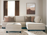Steelwater Retreat 2-Piece Sectional with Chaise and Oversized Accent Ottoman in Latte from Ashley Furniture - Luna Furniture