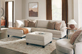 Steelwater Retreat 2-Piece Sectional with Chaise and Oversized Accent Ottoman in Latte from Ashley Furniture - Luna Furniture