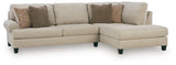 Steelwater Retreat Latte 2-Piece Sectional with Chaise from Ashley Furniture - Luna Furniture