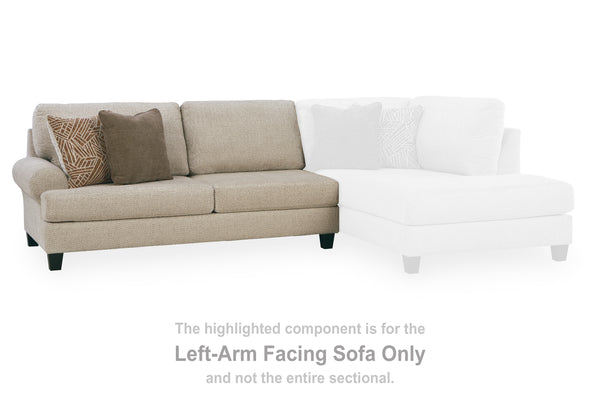 Steelwater Retreat Latte Left-Arm Facing Sofa