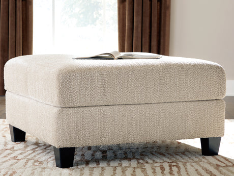Steelwater Retreat Latte Oversized Accent Ottoman from Ashley - Luna Furniture