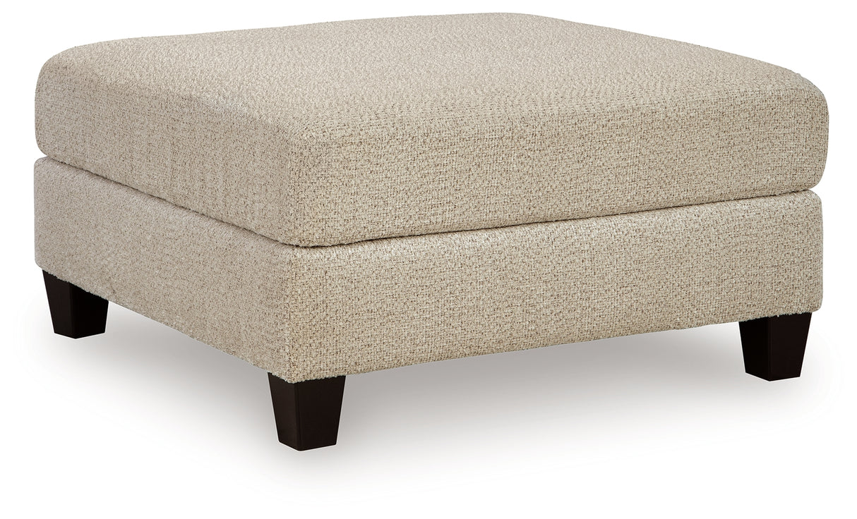 Steelwater Retreat Latte Oversized Accent Ottoman from Ashley Furniture - Luna Furniture
