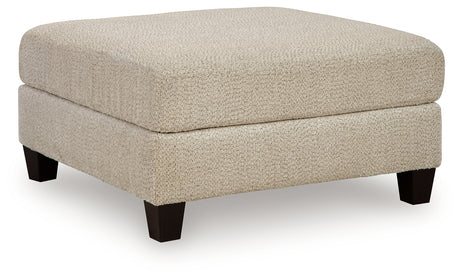 Steelwater Retreat Latte Oversized Accent Ottoman from Ashley - Luna Furniture