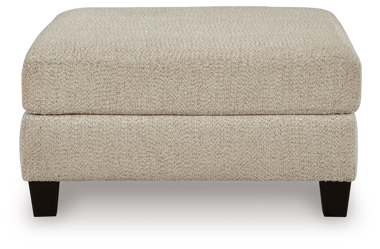 Steelwater Retreat Latte Oversized Accent Ottoman from Ashley Furniture - Luna Furniture