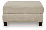 Steelwater Retreat Latte Oversized Accent Ottoman from Ashley Furniture - Luna Furniture