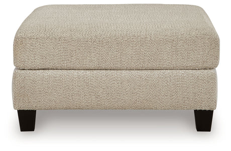Steelwater Retreat Latte Oversized Accent Ottoman from Ashley - Luna Furniture