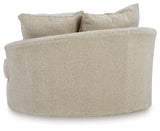 Steelwater Retreat Latte Oversized Swivel Accent Chair from Ashley - Luna Furniture