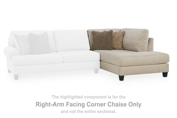 Steelwater Retreat Latte Right-Arm Facing Corner Chaise