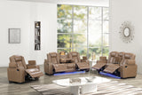 Stefano Brown 3-Piece Reclining Living Room Set from Happy Homes - Luna Furniture