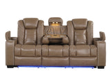 Stefano Brown 3-Piece Reclining Living Room Set from Happy Homes - Luna Furniture