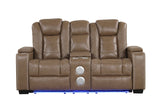 Stefano Brown 3-Piece Reclining Living Room Set from Happy Homes - Luna Furniture