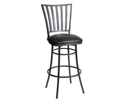 Stellan Gunmetal/Midnight 30″ Bar Stool, Swivel from Steve Silver - Luna Furniture