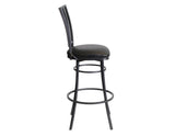 Stellan Gunmetal/Midnight 30″ Bar Stool, Swivel from Steve Silver - Luna Furniture