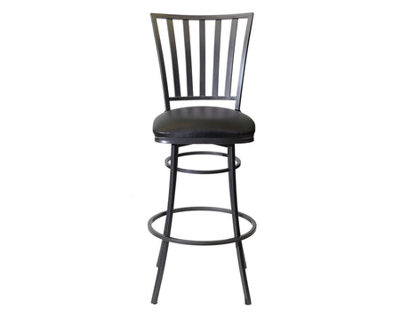 Stellan Gunmetal/Midnight 30″ Bar Stool, Swivel from Steve Silver - Luna Furniture