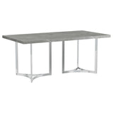 Sterling Gray Rectangular Faux Marble Dining Table from Coaster - Luna Furniture