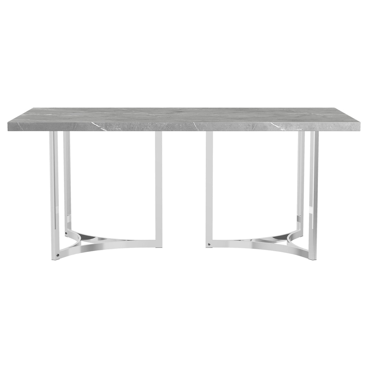 Sterling Gray Rectangular Faux Marble Dining Table from Coaster - Luna Furniture