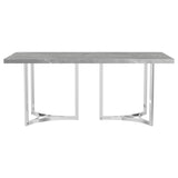 Sterling Gray Rectangular Faux Marble Dining Table from Coaster - Luna Furniture